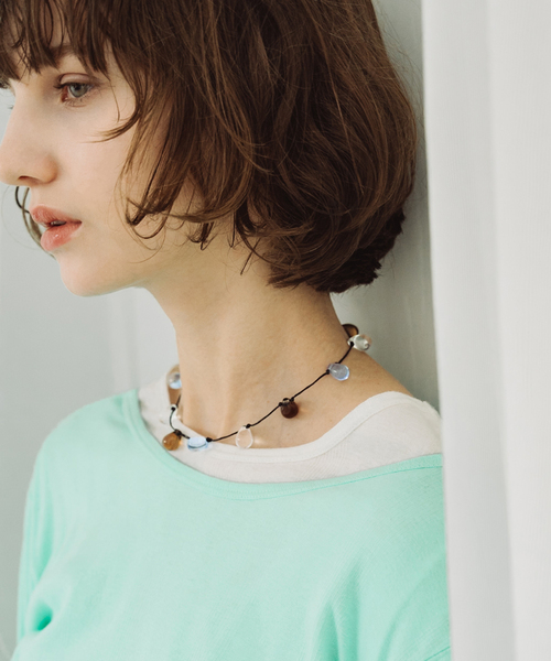 SLOBE IENA（スローブイエナ）の「sisi joia/シシジョイア SLOBE別注 NOUE ネックレス（ネックレス・レディース・その他/ピンク・FREE）」の8枚目の写真