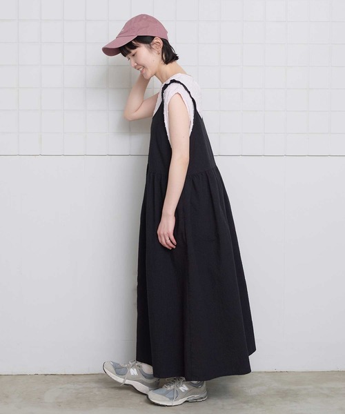 l'atelier du savon(アトリエドサボン)の「小ドットパイル フレンチTシャツ(Tシャツ/カットソー・レディース・ブラック/アイボリー/ピンク・FREE)」の18枚目の写真