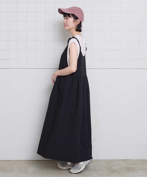 l'atelier du savon(アトリエドサボン)の「小ドットパイル フレンチTシャツ(Tシャツ/カットソー・レディース・ブラック/アイボリー/ピンク・FREE)」の19枚目の写真