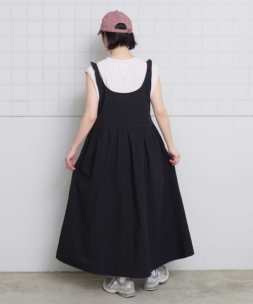 l'atelier du savon(アトリエドサボン)の「小ドットパイル フレンチTシャツ(Tシャツ/カットソー・レディース・ブラック/アイボリー/ピンク・FREE)」の20枚目の写真