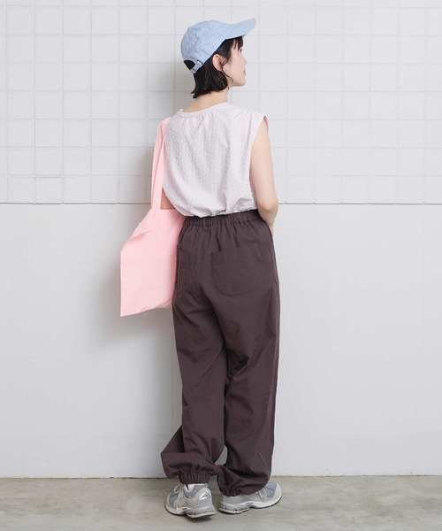 l'atelier du savon(アトリエドサボン)の「小ドットパイル フレンチTシャツ(Tシャツ/カットソー・レディース・ブラック/アイボリー/ピンク・FREE)」の10枚目の写真