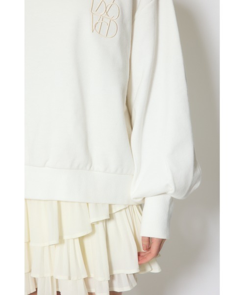 rienda(リエンダ)の「バックレースアップスウェットトップス 春服(スウェット・レディース・杢グレー/パープル/ホワイト・FREE)」の18枚目の写真