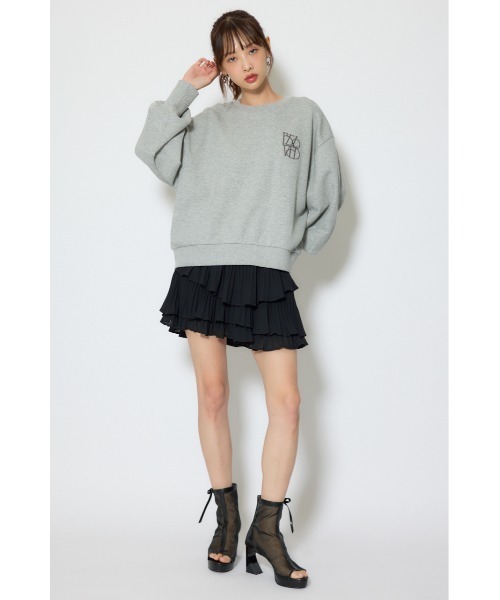 rienda(リエンダ)の「バックレースアップスウェットトップス 春服(スウェット・レディース・杢グレー/パープル/ホワイト・FREE)」の22枚目の写真
