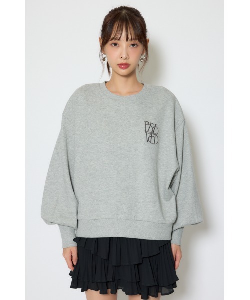 rienda(リエンダ)の「バックレースアップスウェットトップス 春服(スウェット・レディース・杢グレー/パープル/ホワイト・FREE)」の12枚目の写真