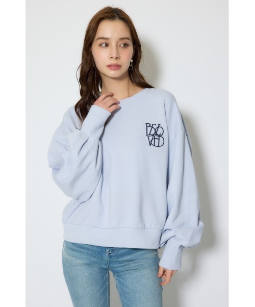 rienda(リエンダ)の「バックレースアップスウェットトップス 春服(スウェット・レディース・杢グレー/パープル/ホワイト・FREE)」の14枚目の写真