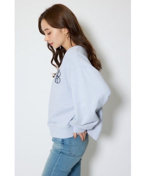 rienda(リエンダ)の「バックレースアップスウェットトップス 春服(スウェット・レディース・杢グレー/パープル/ホワイト・FREE)」の15枚目の写真