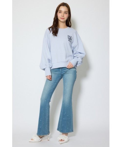 rienda(リエンダ)の「バックレースアップスウェットトップス 春服(スウェット・レディース・杢グレー/パープル/ホワイト・FREE)」の17枚目の写真