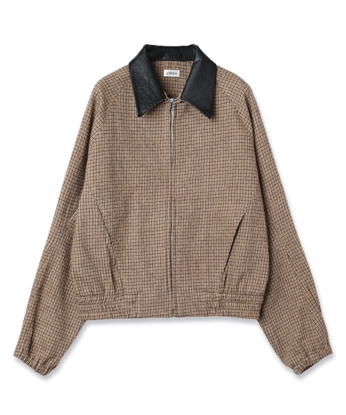 Jieda(ジエダ)の「LEATHER COLLAR SHORT JACKET(ブルゾン・メンズ・ブラック系/ブラウン系・2/1)」の6枚目の写真