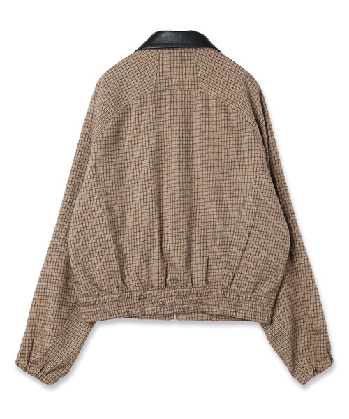 Jieda(ジエダ)の「LEATHER COLLAR SHORT JACKET(ブルゾン・メンズ・ブラック系/ブラウン系・2/1)」の7枚目の写真