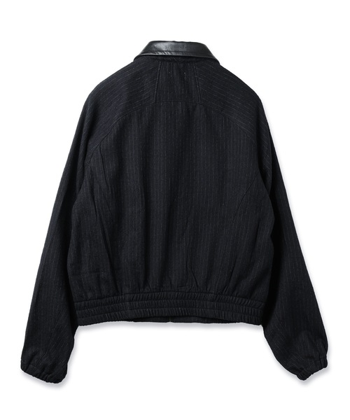 Jieda(ジエダ)の「LEATHER COLLAR SHORT JACKET(ブルゾン・メンズ・ブラック系/ブラウン系・2/1)」の9枚目の写真