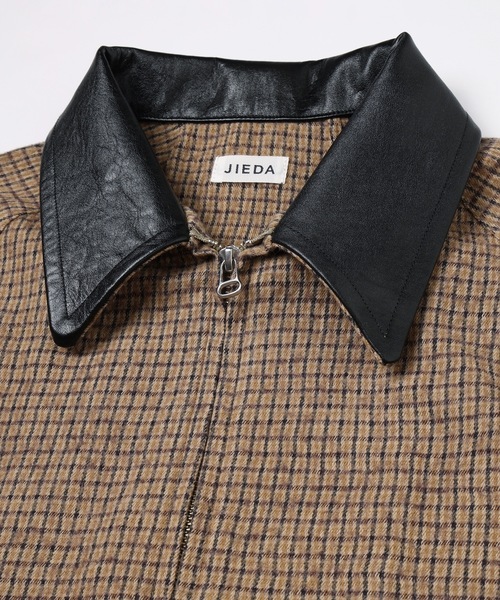 Jieda(ジエダ)の「LEATHER COLLAR SHORT JACKET(ブルゾン・メンズ・ブラック系/ブラウン系・2/1)」の10枚目の写真