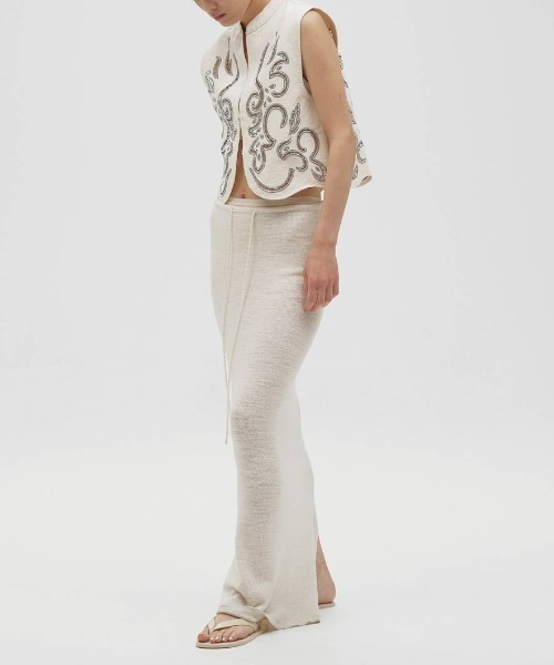 TODAYFUL（トゥデイフル）の「TODAYFUL　Cut Lace Twill Vest カットレースツイルベスト/12610430（ベスト・レディース・キナリ/ブラック・ONE SIZE）」の3枚目の写真