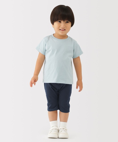 無印良品（ムジルシリョウヒン）の「ベビー おなかすっぽり 七分丈サルエルパンツ（その他パンツ・キッズ・ネイビー/ブルー系/イエロー系/オレンジ系/チャコールグレー/グレー・80/90/100）」の13枚目の写真