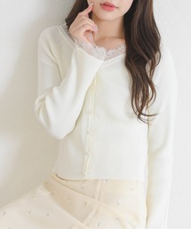 31 Sons de mode（トランテアン　ソン　ドゥ　モード）の「2026春夏新作 レーストリミング袖フレアニット（ニット/セーター）」