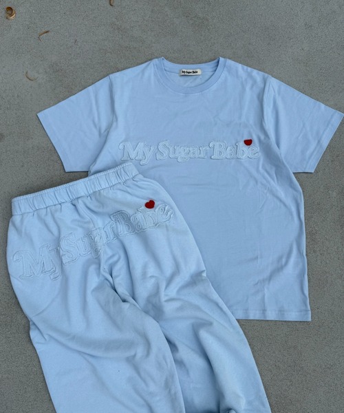 My sugar Babe（マイシュガーベイブ）の「msb wash applique set up（Tシャツ/カットソー・メンズ・ブラック/グレー/ブラウン/ブルー系・LARGE/MEDIUM/SMALL）」の4枚目の写真