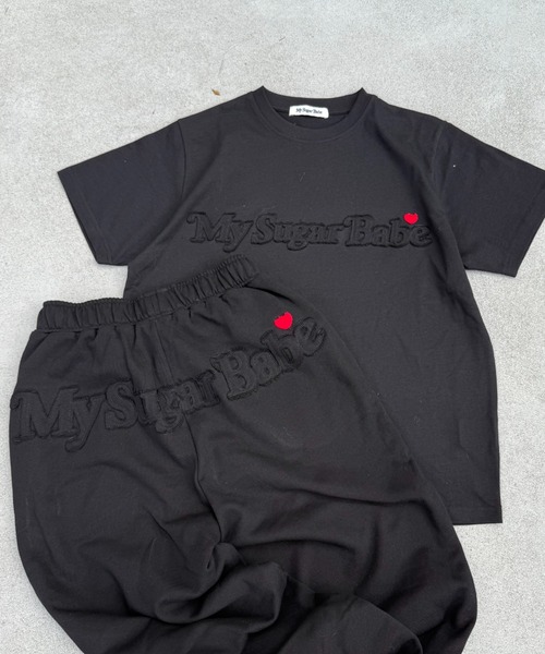 My sugar Babe（マイシュガーベイブ）の「msb wash applique set up（Tシャツ/カットソー・メンズ・ブラック/グレー/ブラウン/ブルー系・LARGE/MEDIUM/SMALL）」の17枚目の写真