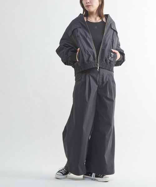 CONVERSE TOKYO(コンバーストウキョウ)の「MILITARY TUCK WIDE PANTS(その他パンツ・レディース・カーキ/ブラック・FREE)」の3枚目の写真