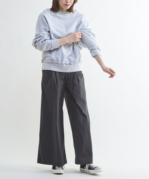 CONVERSE TOKYO(コンバーストウキョウ)の「MILITARY TUCK WIDE PANTS(その他パンツ・レディース・カーキ/ブラック・FREE)」の7枚目の写真