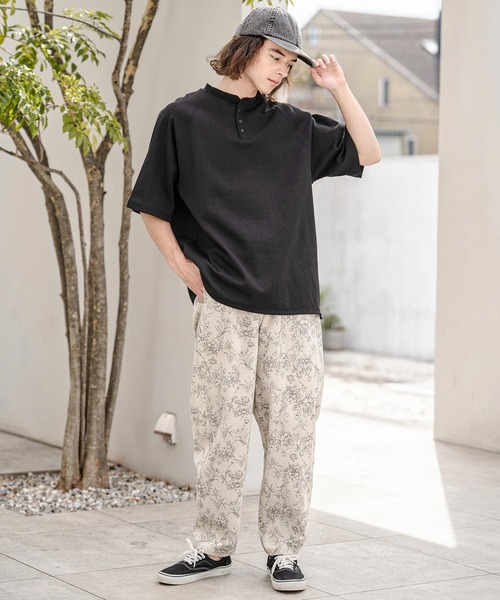 CAMBIO（カンビオ）の「mt10322- ヘンリーネックスピンドルカットソー（Tシャツ/カットソー・メンズ・ブルー/ブラック/ラベンダー/ホワイト・M/L/XL）」の15枚目の写真