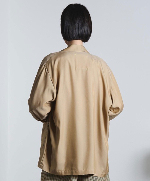 ROSE BUD(ローズバッド)の「(mici)DOUBLE BREAST TAILORED JACKET(その他アウター・レディース・ベージュ/ブラック・S/M)」の6枚目の写真