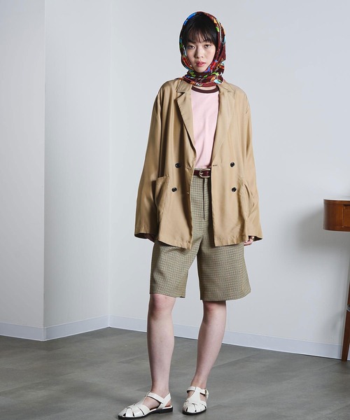 ROSE BUD(ローズバッド)の「(mici)DOUBLE BREAST TAILORED JACKET(その他アウター・レディース・ベージュ/ブラック・S/M)」の11枚目の写真