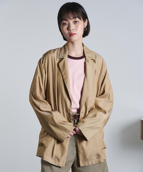 ROSE BUD(ローズバッド)の「(mici)DOUBLE BREAST TAILORED JACKET(その他アウター・レディース・ベージュ/ブラック・S/M)」の13枚目の写真