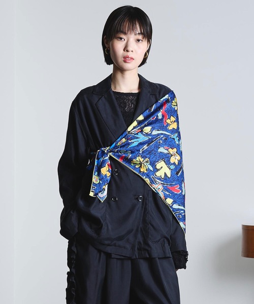 ROSE BUD(ローズバッド)の「(mici)DOUBLE BREAST TAILORED JACKET(その他アウター・レディース・ベージュ/ブラック・S/M)」の19枚目の写真