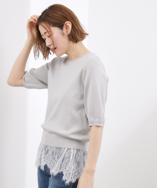 grove（グローブ）の「【貴島明日香さん着用】裾レイヤードタンクトップ（タンクトップ・レディース・オフホワイト/ホワイト系6/ブラック系3・01/02/03/04/05）」の12枚目の写真