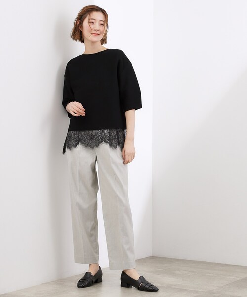 grove（グローブ）の「【貴島明日香さん着用】裾レイヤードタンクトップ（タンクトップ・レディース・オフホワイト/ホワイト系6/ブラック系3・01/02/03/04/05）」の17枚目の写真