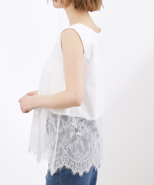 grove（グローブ）の「【貴島明日香さん着用】裾レイヤードタンクトップ（タンクトップ・レディース・オフホワイト/ホワイト系6/ブラック系3・01/02/03/04/05）」の20枚目の写真