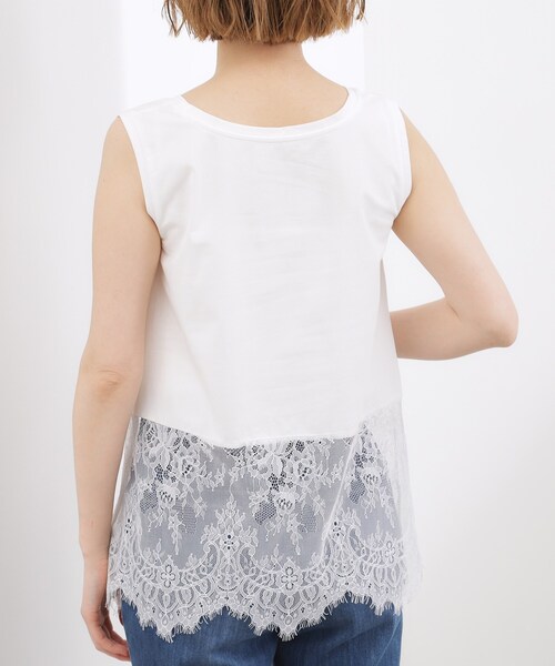 grove（グローブ）の「【貴島明日香さん着用】裾レイヤードタンクトップ（タンクトップ・レディース・オフホワイト/ホワイト系6/ブラック系3・01/02/03/04/05）」の21枚目の写真