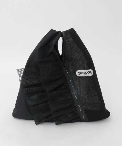 SOFFITTO(ソフィット)の「《WEB限定》【RISLEY×OUTDOOR(リズレイ×アウトドア)】トライアングルフリルバッグ(ショルダーバッグ・レディース・ベージュ/ブラック・FREE)」の11枚目の写真