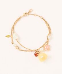 COACH（コーチ）の「レジン フラワー チャーム ダブル ブレスレット（ブレスレット）」