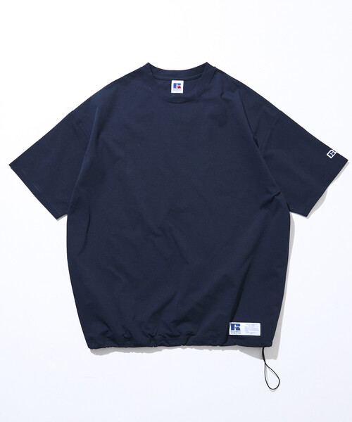 FREAK'S STORE(フリークスストア)の「限定展開 RUSSELL ATHLETIC×FREAK'S STORE ラッセル アスレチック 別注 ユーティリティ セットアップ 夏 クルーネック Tシャツ ショーツ ハーフパンツ ショートパンツ(Tシャツ/カットソー・メンズ・ブラック/ネイビー/グレイッシュベージュ/スミクロ・LARGE/MEDIUM/SMALL)」の22枚目の写真