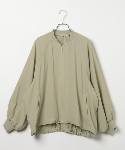 LEPSIM(レプシィム)の「UVドロストギャザーブルゾン 634166(ブルゾン・レディース・アイボリー/チャコールグレー/セージグリーン・FREE)」の3枚目の写真