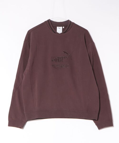 PUMA プーマ M KING CREW スウェットクルー 634722 13CHOCO BROWN