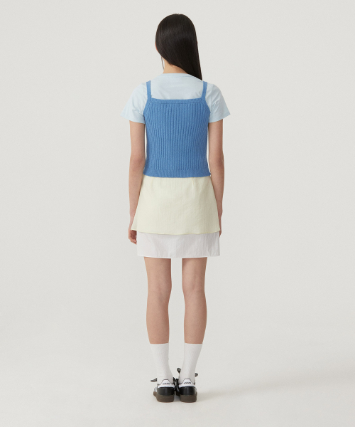 COVERNAT WOMAN(カバーナットウーマン)の「ウィメンズリブスリーブレスニット Blue(Tシャツ/カットソー・レディース・その他・WM/WS)」の6枚目の写真