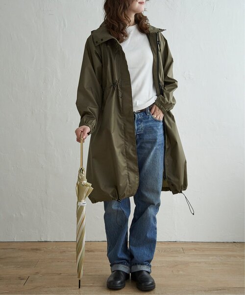 LBC（エルビーシー）の「レインロングモッズ（レインコート/ポンチョ・レディース・ベージュ/オリーブ・FREE）」の13枚目の写真