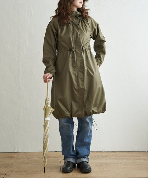 LBC（エルビーシー）の「レインロングモッズ（レインコート/ポンチョ・レディース・ベージュ/オリーブ・FREE）」の17枚目の写真