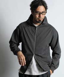 The DUFFER of ST.GEORGE（ザダファーオブセントジョージ）の「HIGH-TECH SEERSUCKER "COOLMAX" FIELD ZIP PARKA:クールマックス シアサッカー ジップアップパーカー   ライトアウター   セットアップ対応（ブルゾン）」