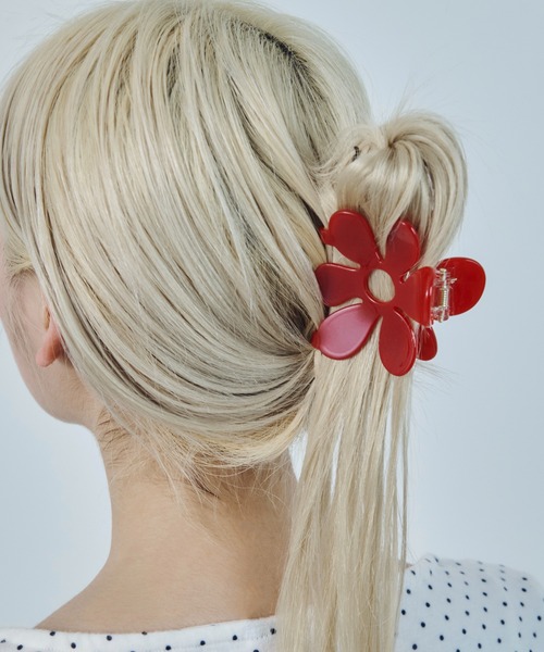 フラワー アセチ バンス クリップ（バレッタ/ヘアクリップ）｜GOLDY