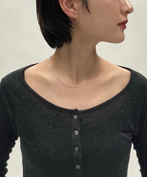 PAGEBOY(ページボーイ)の「SILVER925チェーンネックレス(ネックレス・レディース・グレイッシュベージュ・FREE)」の1枚目の写真