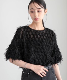 for/c（フォーシー）の「フリンジジャカードトップス【サスティナブル】（シャツ/ブラウス）」