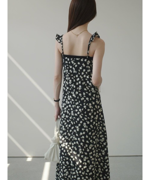 amel（エイメル）の「フリルカラーフラワープリントドレス（ワンピース・レディース・ブラック・FREE）」の16枚目の写真