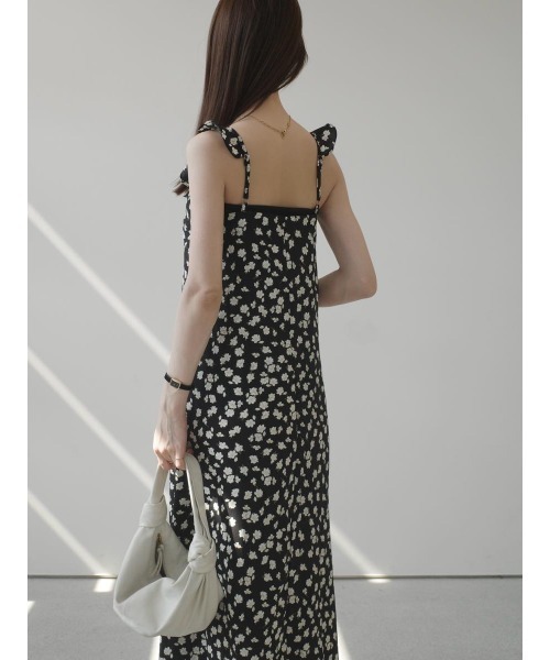 amel（エイメル）の「フリルカラーフラワープリントドレス（ワンピース・レディース・ブラック・FREE）」の17枚目の写真