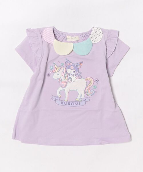 baby cheer（ベイビーチアー）の「【マイメロディ/シナモロール/クロミ】ユニコーンTシャツ（Tシャツ/カットソー・キッズ・オフホワイト/ラベンダー/ピンク・100cm/90cm/80ｃｍ/120cm/110cm）」の2枚目の写真