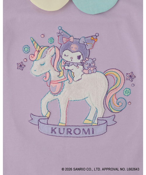 baby cheer(ベイビーチアー)の「【マイメロディ/シナモロール/クロミ】ユニコーンTシャツ(Tシャツ/カットソー・キッズ・オフホワイト/ラベンダー/ピンク・100cm/90cm/80cm/120cm/110cm)」の5枚目の写真