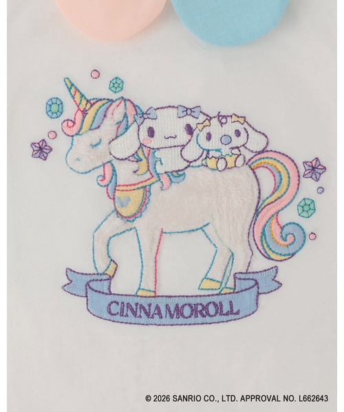 baby cheer(ベイビーチアー)の「【マイメロディ/シナモロール/クロミ】ユニコーンTシャツ(Tシャツ/カットソー・キッズ・オフホワイト/ラベンダー/ピンク・100cm/90cm/80cm/120cm/110cm)」の7枚目の写真