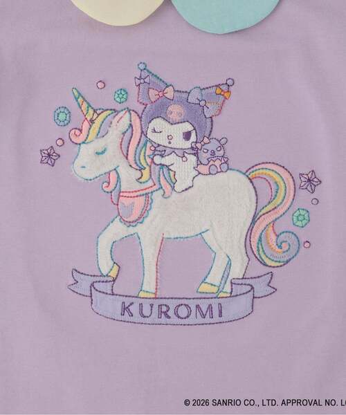baby cheer(ベイビーチアー)の「【マイメロディ/シナモロール/クロミ】ユニコーンTシャツ(Tシャツ/カットソー・キッズ・オフホワイト/ラベンダー/ピンク・100cm/90cm/80cm/120cm/110cm)」の14枚目の写真