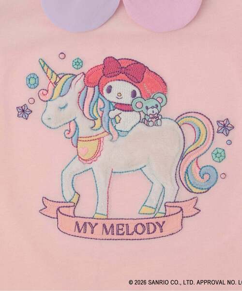 baby cheer(ベイビーチアー)の「【マイメロディ/シナモロール/クロミ】ユニコーンTシャツ(Tシャツ/カットソー・キッズ・オフホワイト/ラベンダー/ピンク・100cm/90cm/80cm/120cm/110cm)」の15枚目の写真